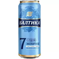 Пиво  светлое «Балтика экспортное» №  7