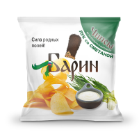 Чипсы "Барин" со вкусом сметаны и лука