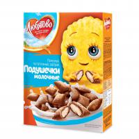 Завтраки готовые товарный знак «Любятово»: «Подушечки с молочной начинкой»