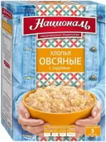 Хлопья овсяные с овсяными отрубями ТМ "Националь"